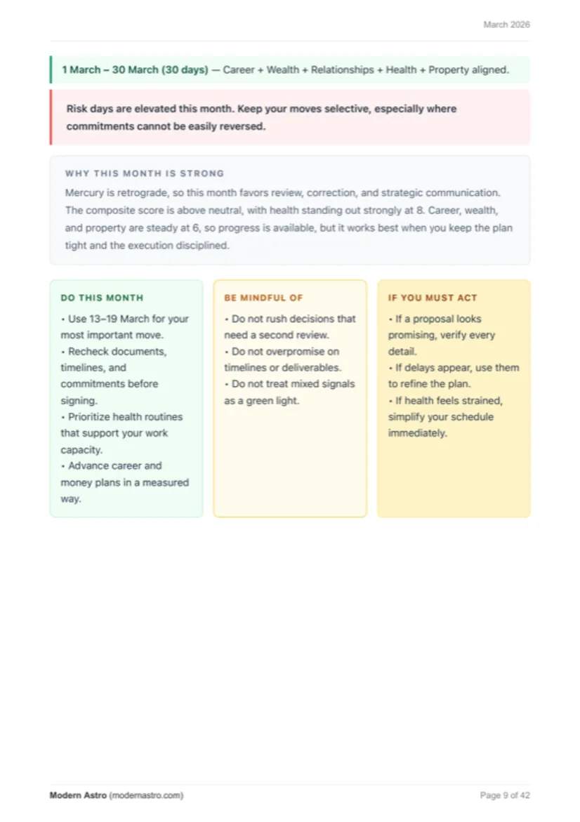 Decision playbook with Do, Be Mindful Of, and If You Must Act columns