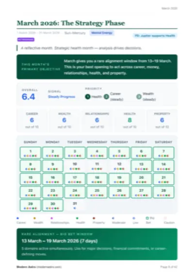 Monthly Calendar & Scorecard