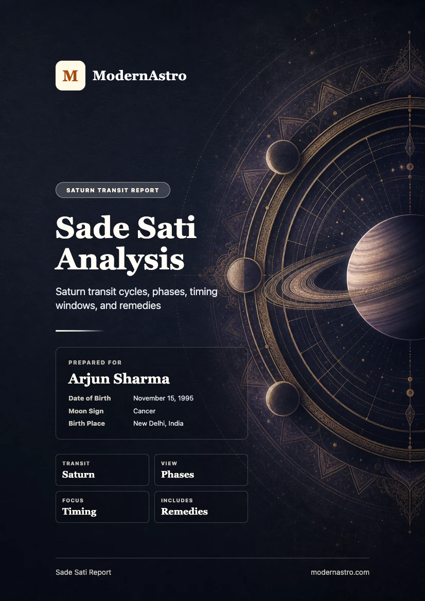Sade Sati Report cover