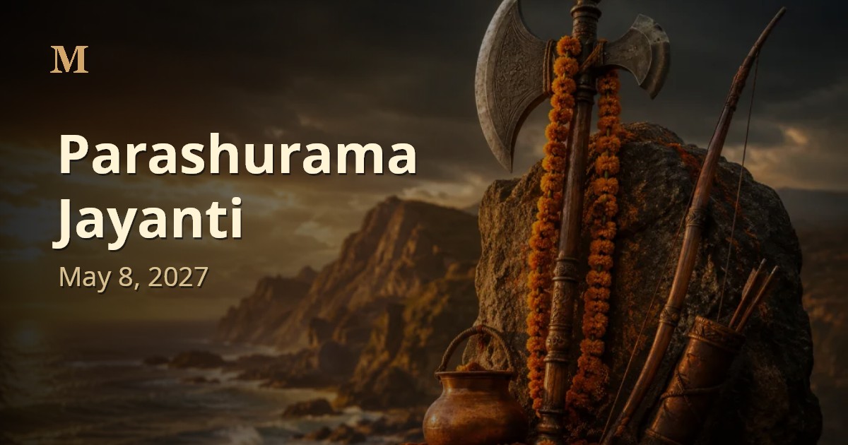 Parashurama Jayanti 2027: Saturday, 8 May