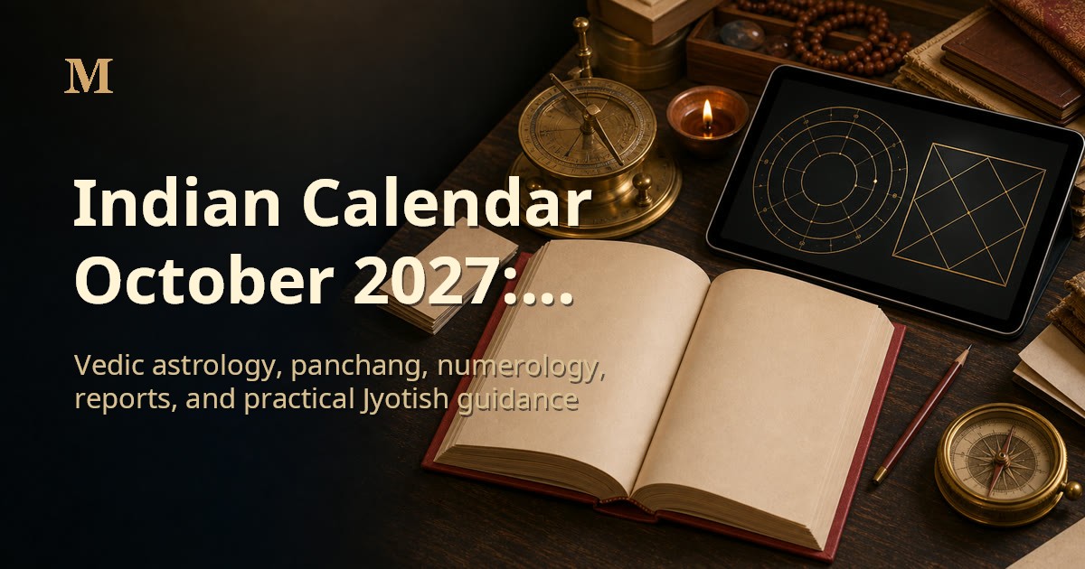 Indian Calendar October 2027: Festivals, Tithi & Holidays